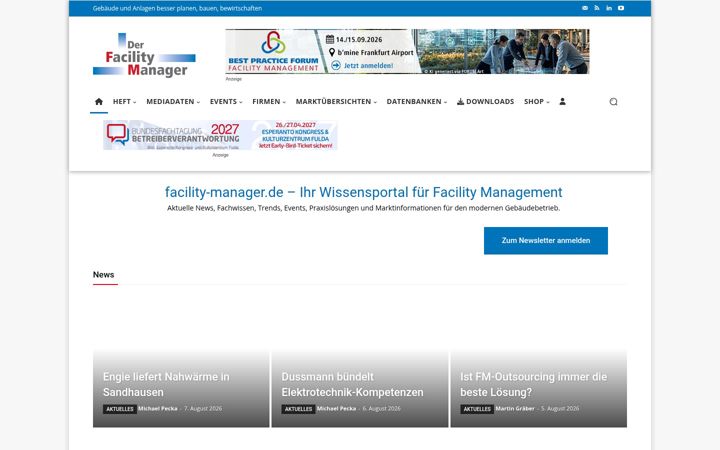 Snímek obrazovky facility-manager.de