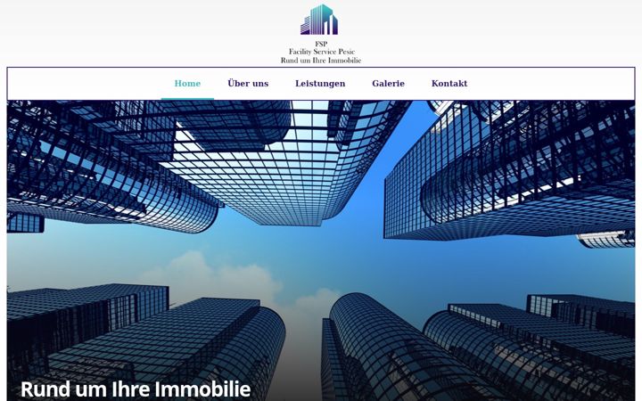 Screenshot of facility-service-pesic.de