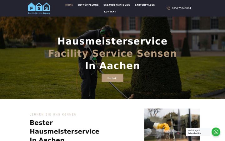 Screenshot of facility-service-sensen.com