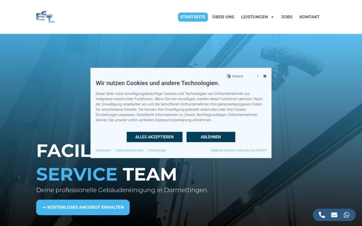 Screenshot of facility-service-team.de