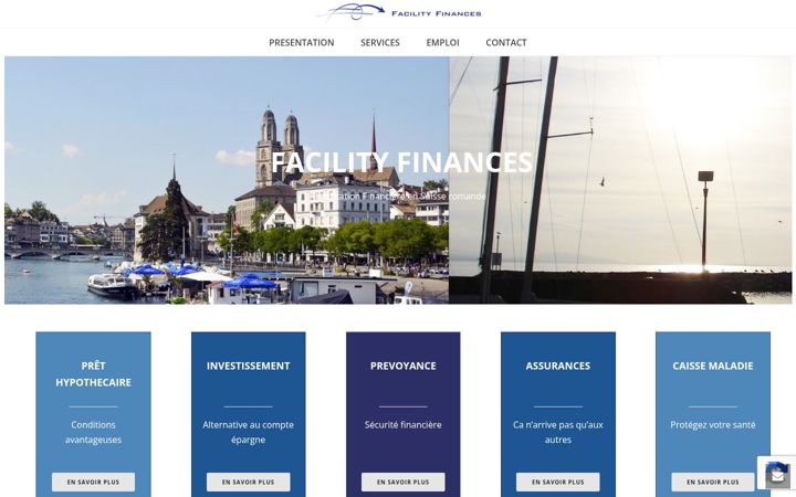Screenshot of facilityfinances.ch