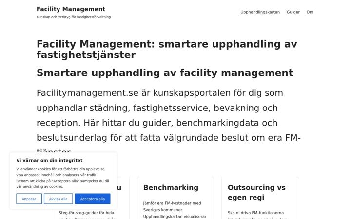 Screenshot of facilitymanagement.se