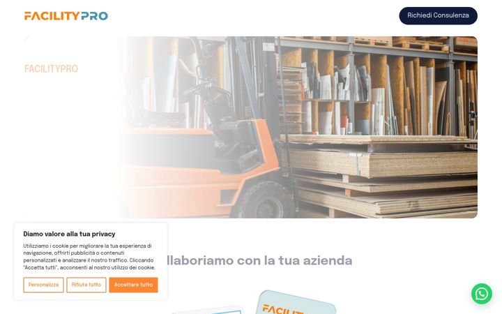 Screenshot of facilitypro.it