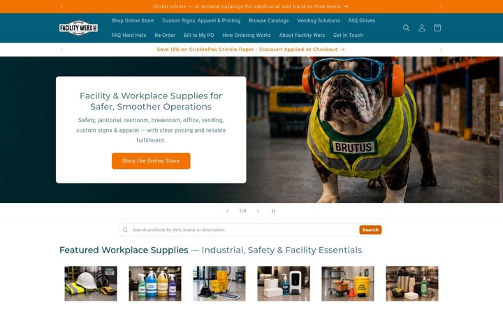 Screenshot di facilitywerx.com