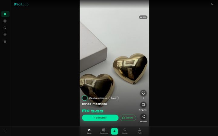 Snímek obrazovky facilzap.app.br