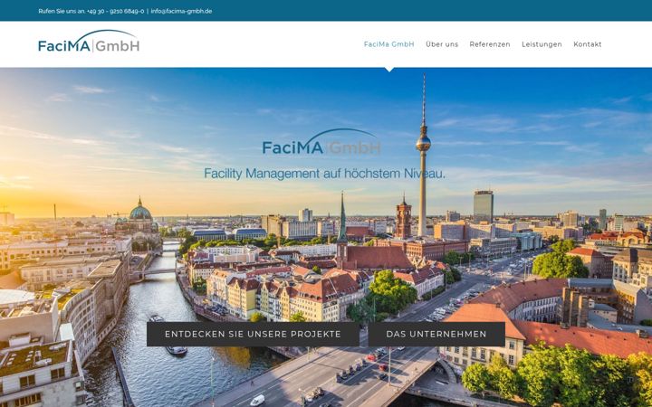 Screenshot of facima-gmbh.de