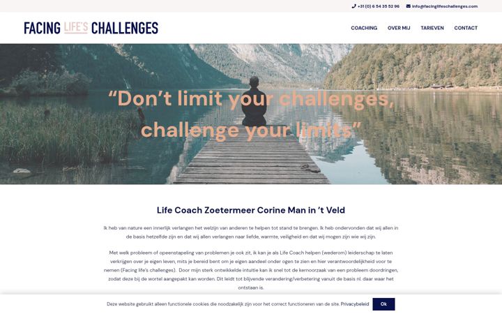 Screenshot of facinglifeschallenges.com