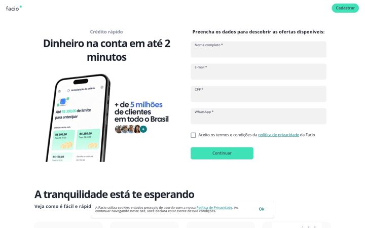 Zrzut ekranu facio.com.br