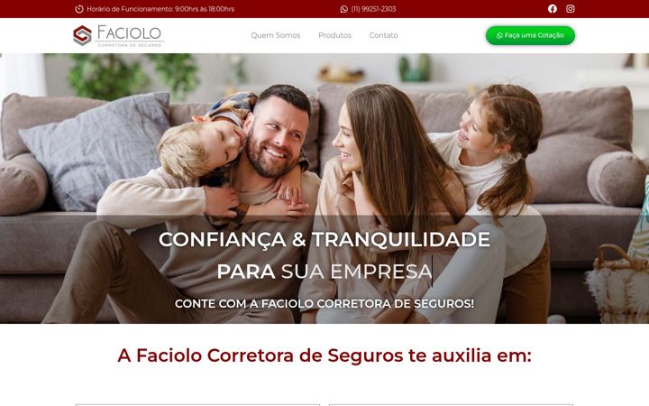Screenshot of faciolo.com.br