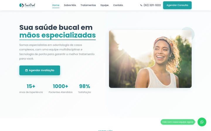 Screenshot of facioral.com.br