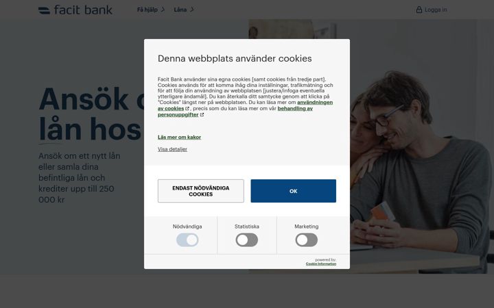 Screenshot of facitbank.se