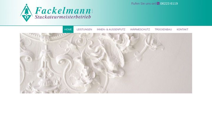 Skjermbilde av fackelmann-stuckateurbetrieb.de