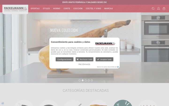 Screenshot of fackelmann.es