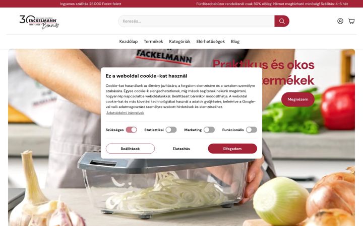 Screenshot of fackelmannshop.hu
