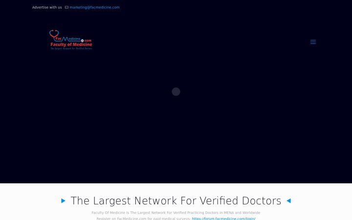 Screenshot of facmedicine.com