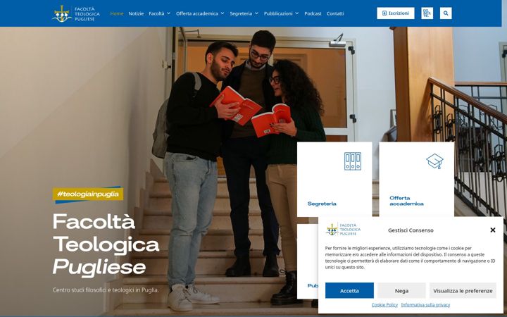 Screenshot of facoltateologica.it