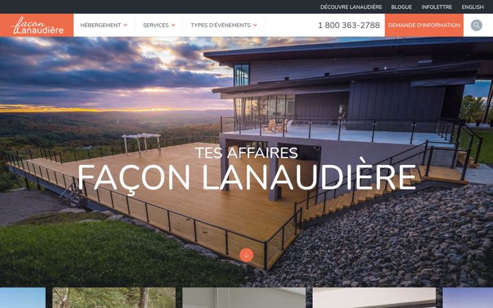 Screenshot of faconlanaudiere.ca