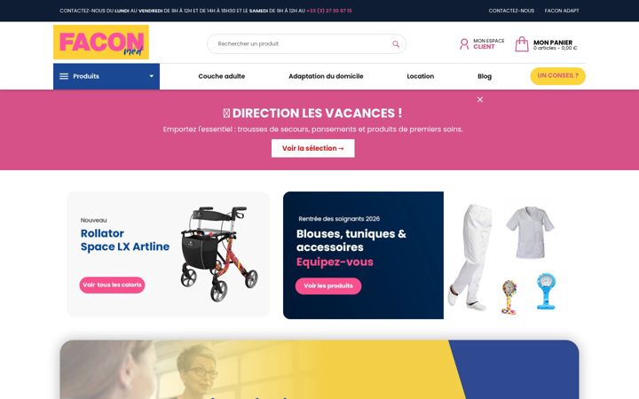 Screenshot of faconmedical.fr