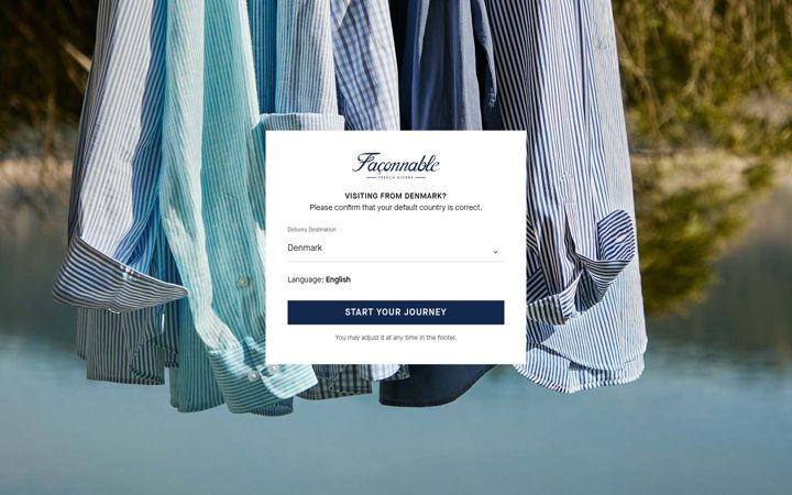 Screenshot of faconnable.com