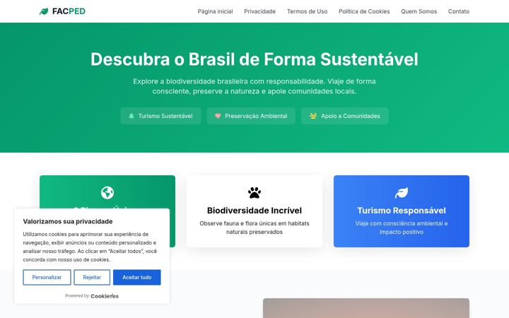 Screenshot of facped.com.br