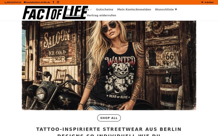 Screenshot of fact-of-life.de