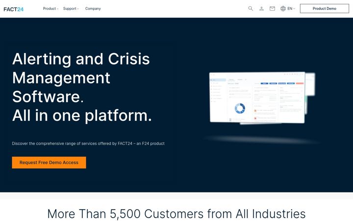 Screenshot of fact24.com