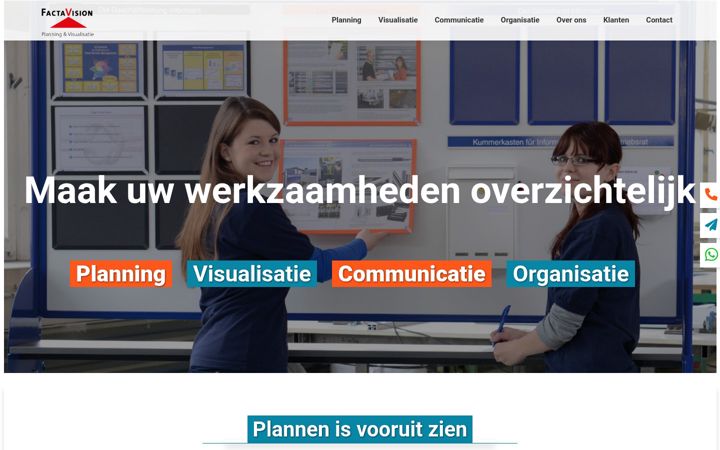 Screenshot of factavision.nl