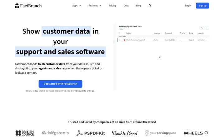 Screenshot of factbranch.com