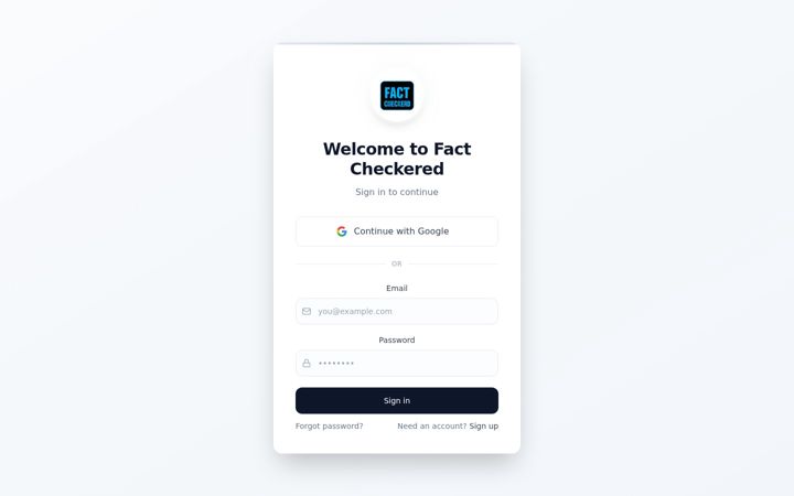 Screenshot of factcheckered.com