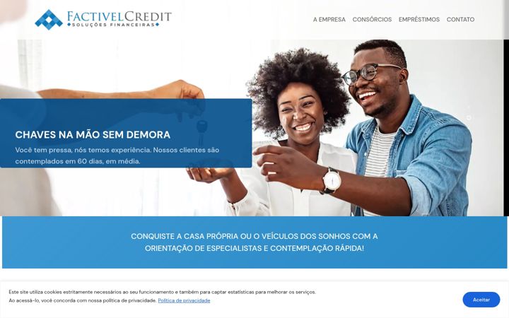 Snímek obrazovky factivelcredit.com.br