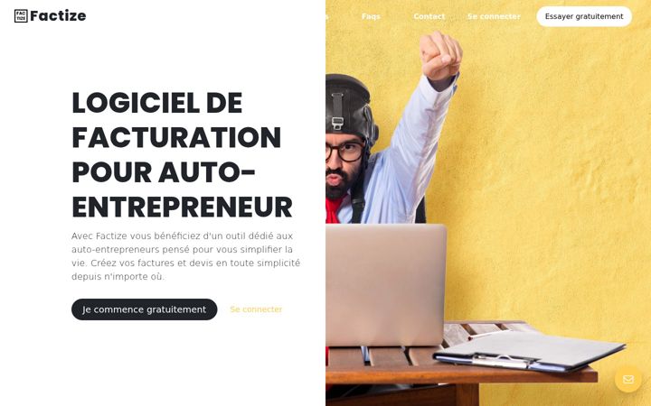 Screenshot of factize.fr