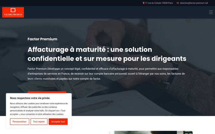 Screenshot ta' factor-premium.net