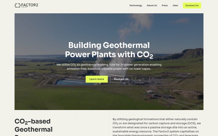 Screenshot of factor2-energy.com