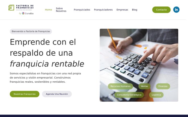 Screenshot of factoriadefranquicias.com