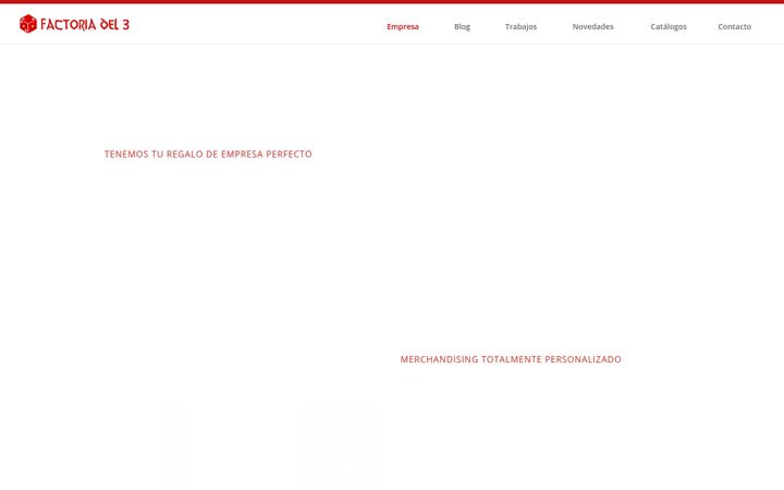 Screenshot of factoriadel3.com
