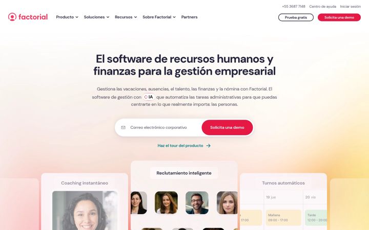 Screenshot of factorialhr.cl
