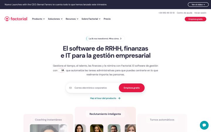 Screenshot of factorialhr.es