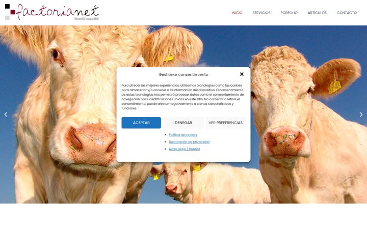 Screenshot of factorianet.com