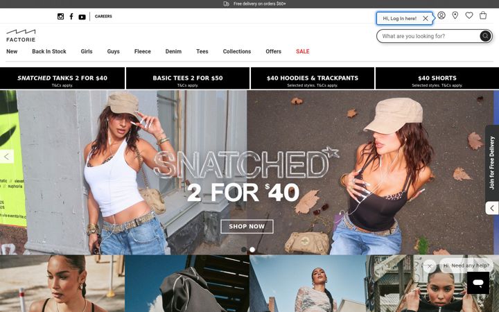 Screenshot of factorie.com.au