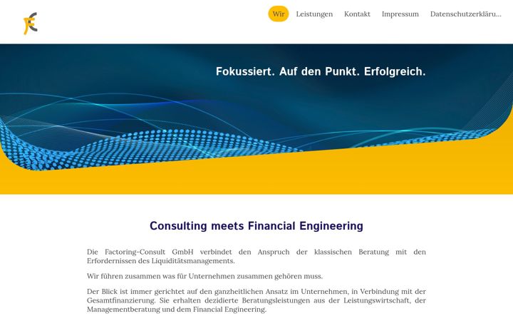Snímek obrazovky factoring-consult.de