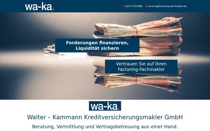 Snimka zaslona za factoring-fachmakler.de