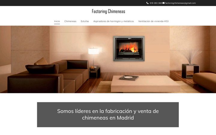 Screenshot of factoringchimeneas.com