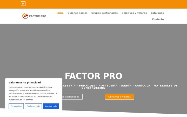 Screenshot του factorprogrupo.es