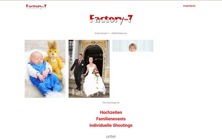 Snimka zaslona za factory-7.de