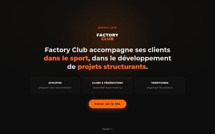 Screenshot of factory-club.fr