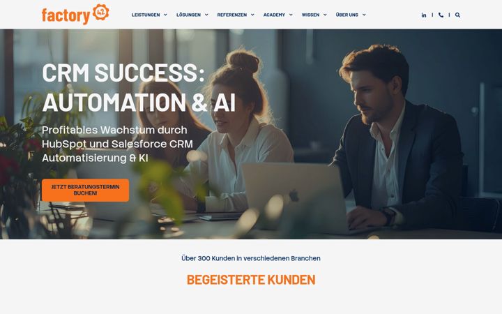 Screenshot of factory42.com