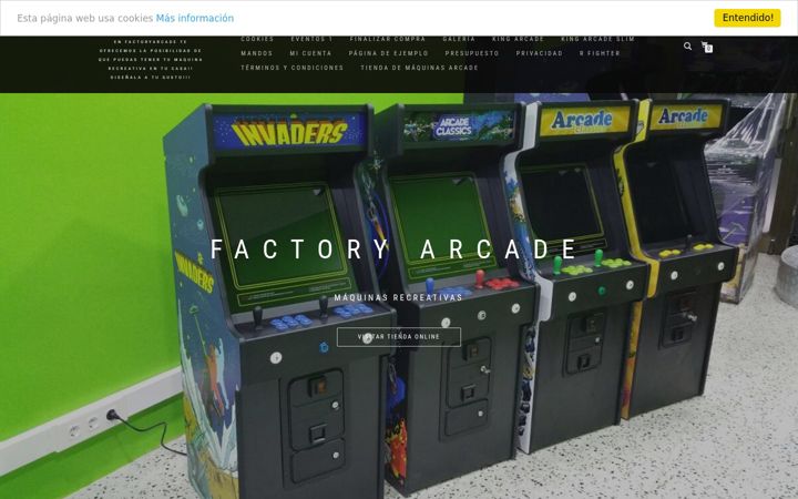 Screenshot του factoryarcade.es