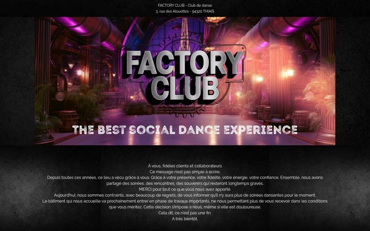 Screenshot of factoryclub.fr