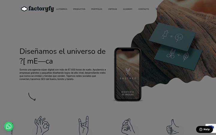 Screenshot του factoryfy.es