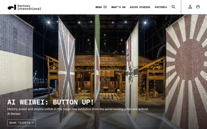 Screenshot of factoryinternational.org